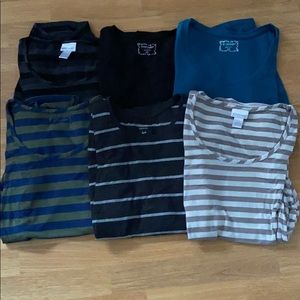 6 Maternity tops, $30